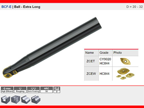 BCF-E | Ball - Extra Long D = 20 - 32