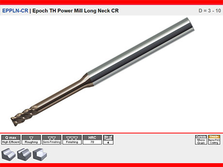 EPPLN-CR Epoch Power TH Kaplama Uzun Boylu Ke Rads Karbr Freze CR D = 3 - 10