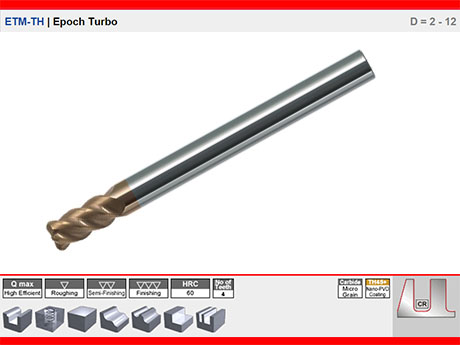 ETM EPOCH TURBO | Yksek lerleme Ke Rads Karbr Freze D = 2 - 12