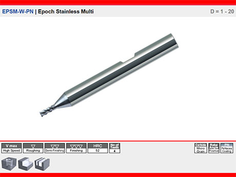 EPSM-W-PN | Epoch Multi PaNacea Kaplamal Dz Karbr Freze Weldon aftl D = 1 - 20