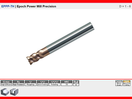 EPPP-TH | Epoch TH Kaplama Y�ksek Hassasiyette D�z Karb�r Freze D = 1 - 6