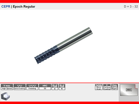 CEPR | Epoch Standart Sertle�tirilmi� Malzemeler ��in 4-6 A��zl� D�z Karb�r Freze D = 3 - 20