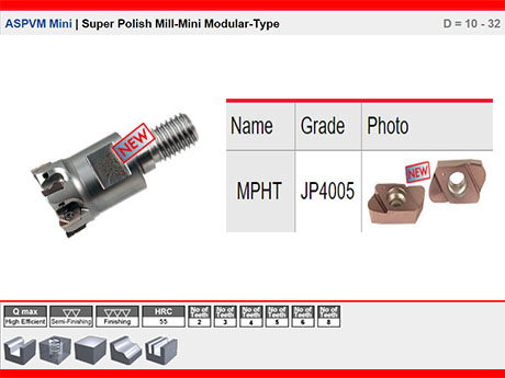 ASPVM-Mini | Yksek Hassasiyette Duvar ve Taban Sper Fini Frezesi | Vidal Model D = 10 - 32