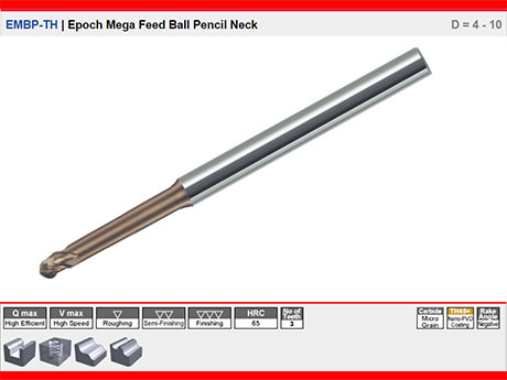 EMBP-TH | Epoch Mega Yksek lerleme Karbr Konik Kre Freze D = 4 - 10