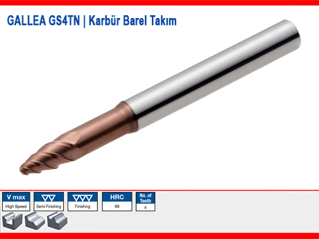 GALLEA GS4TN | Y�ksek Verimli Fini� ��in Tanjant Barel Karb�r Freze